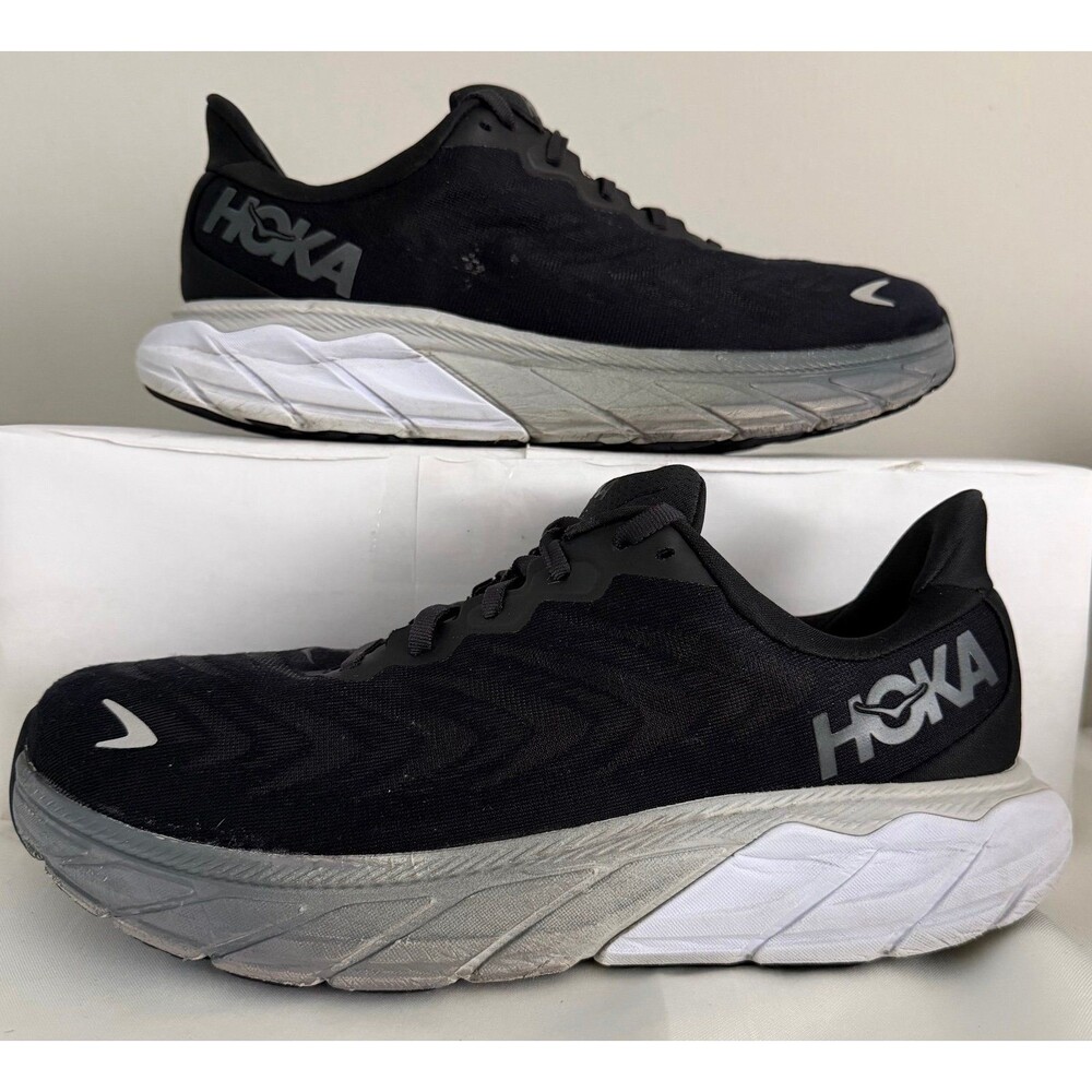 Hoka Arahi 6 Wide Men's Black Athletic Running Shoes Size 9.5 2E
